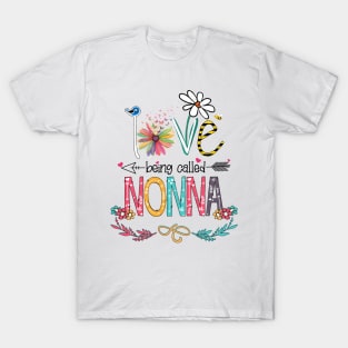 Love Being Called Nonna Happy Mother's Day T-Shirt